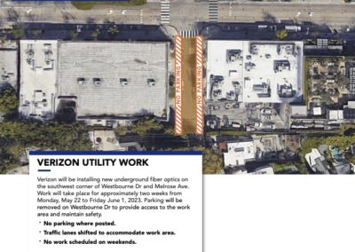 Construction Alert: Verizon Work on Westbourne, May 22 – June 1, 2023