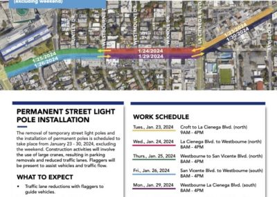 Construction Alert: Permanent Street Light Pole Installation (updated)