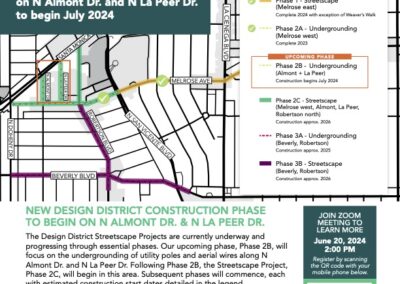 New Design District Construction Phase to Begin on N Almont Dr. & N La Peer Dr.