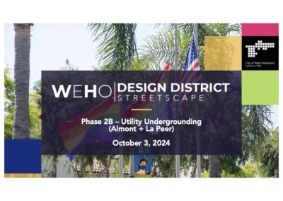 West Hollywood Undergrounding on Almont + La Peer Construction